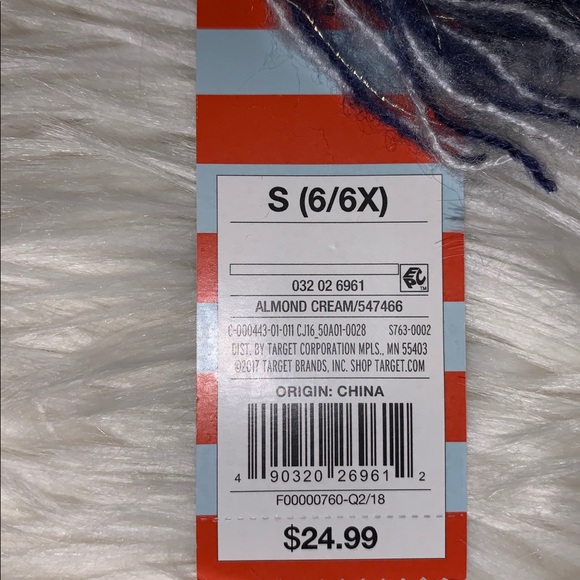 Cat & Jack Girls Cardigan Afghan 6x - Picture 3 of 10